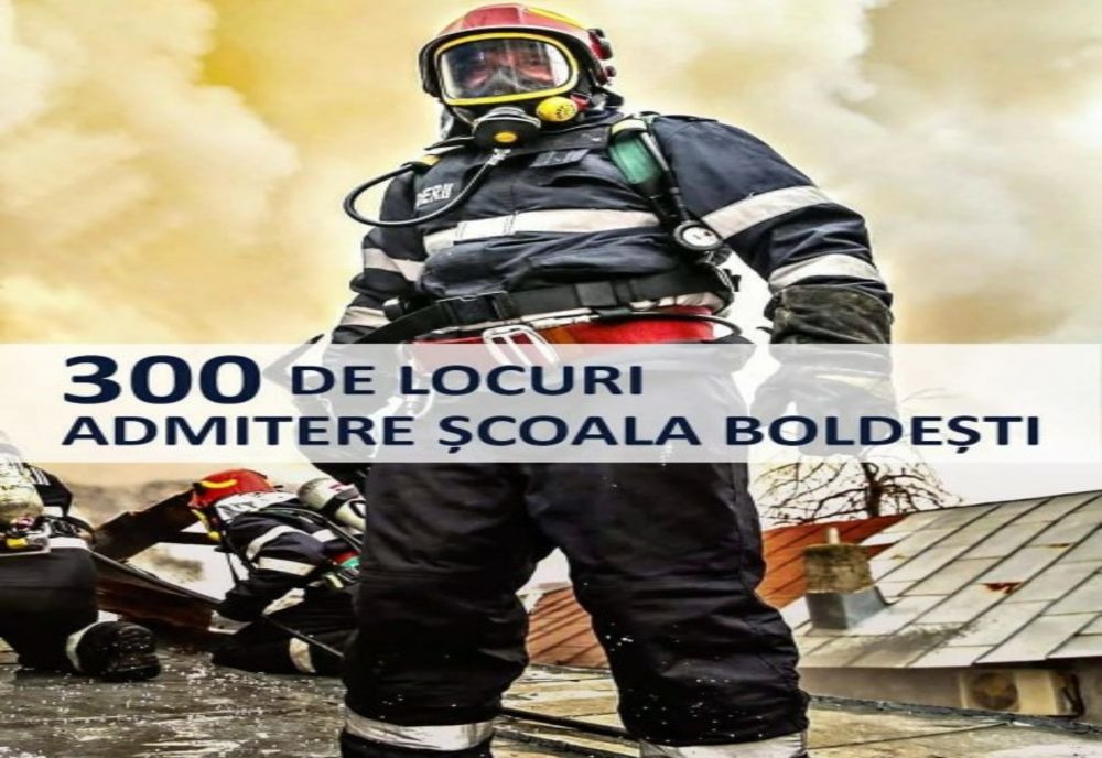 300 de locuri scoase la concurs la Şcoala de Subofițeri de Pompieri și Protecție Civilă