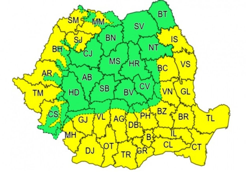 Mai multe judeţe, sub Cod Galben de căldură