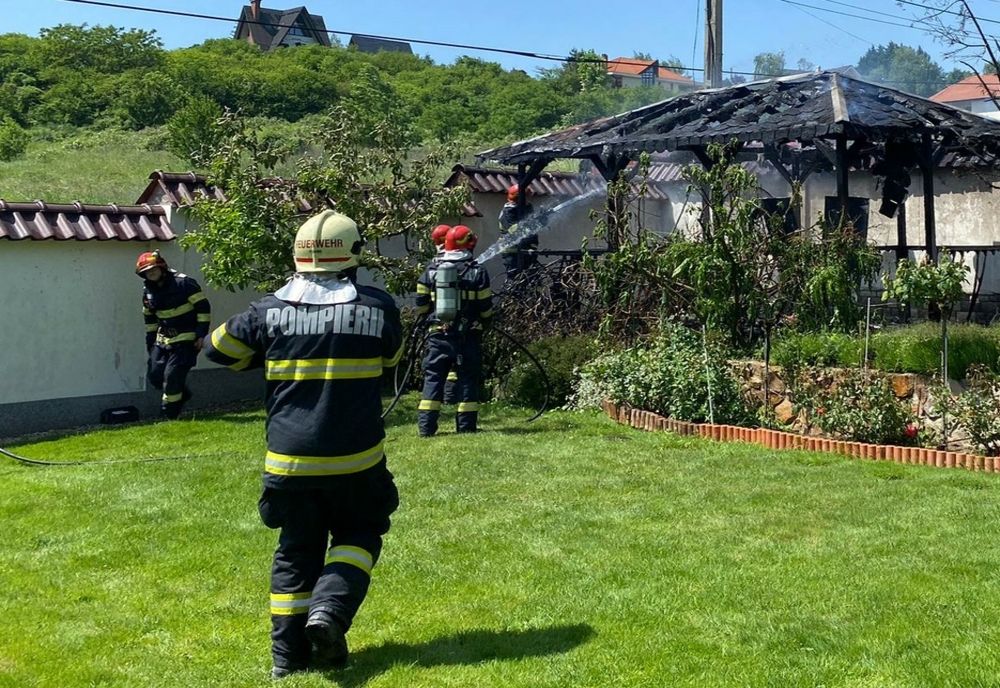 Incendiu la o filigorie din curtea unei case din Oradea (FOTO)