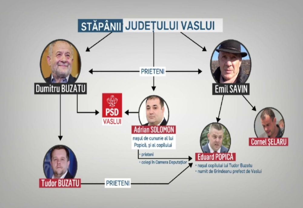 Schema caracatiței din jurul lui Buzatu și Savin-Farmazon. Anca Alexandrescu a demascat prăduirea județului Vaslui prin cumetrii, corupție și protecție politică la nivel înalt