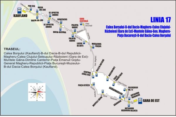 Modificări la traseele liniilor de autobuz 17, 19 şi 23