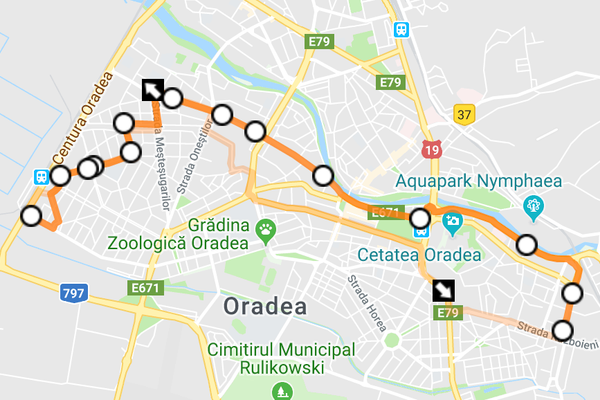 Devierea traseului liniei 10 de autobuz