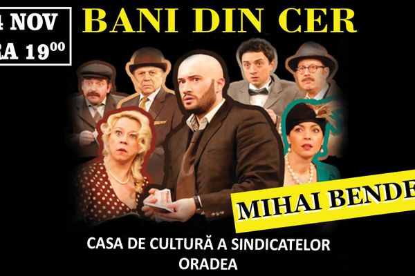 Mihai Bendeac aduce piesa ”Bani din cer” la Oradea