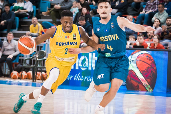 Echipa masculină de baschet a României a învins Kosova la Oradea