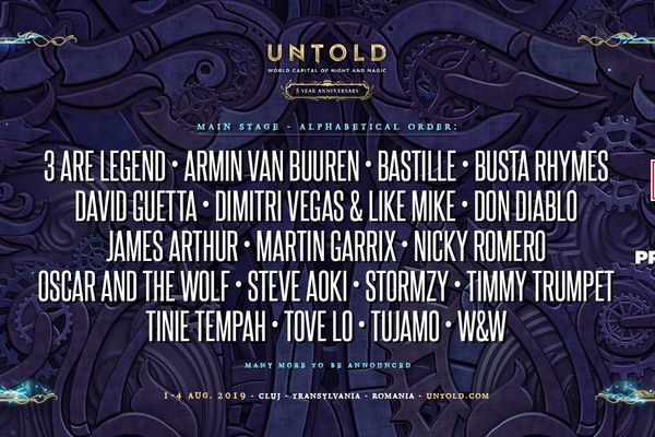 Continuă surprizele în line-up-ul UNTOLD 2019