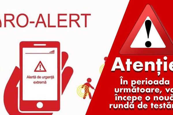 Testarea sistemului RO-ALERT