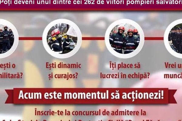 Alege să fii pompier militar!-campanie de recrutare a pompierilor bihoreni