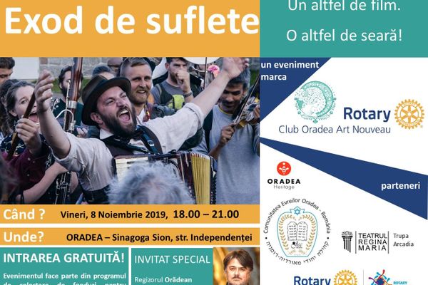 Seară de film: EXOD DE SUFLETE. Invitat: regizorul Orădean Csaba Bereczki