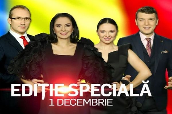 Realitatea Plus, emisiune maraton de 1 Decembrie fără politcieni și multe surprize