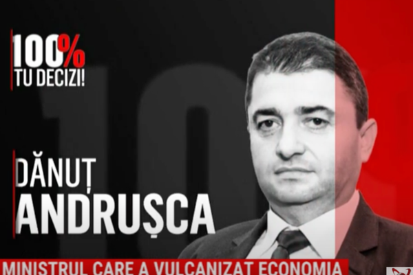 100% TU DECIZI! Dănuț Andrușcă, de la șef de vulcanizare, ministru la Economie