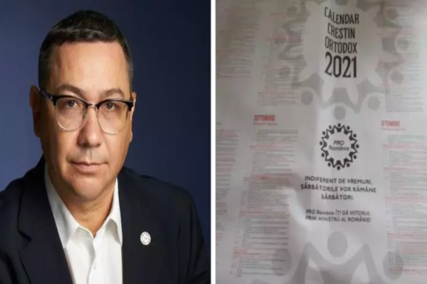 Ponta, prins că-și face campanie cu calendare ortodoxe. Reacția fermă a Patriarhiei