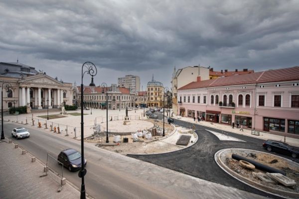 Amenajarea Pieței Ferdinand și a străzii Aurel Lazăr, în stadiu avansat