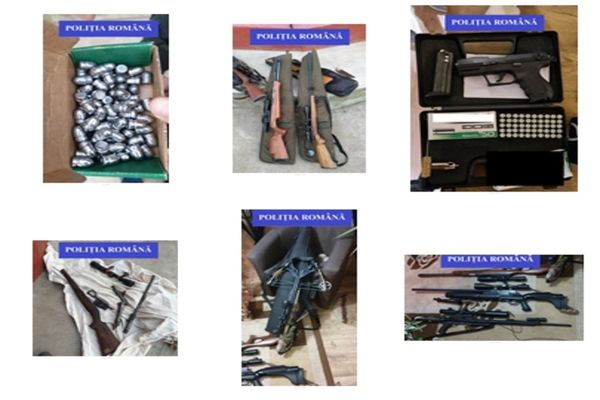 Bărbat din Diosig, reținut! Polițiștii au găsit la locuința acestuia o mulțime de arme deținute ilegal