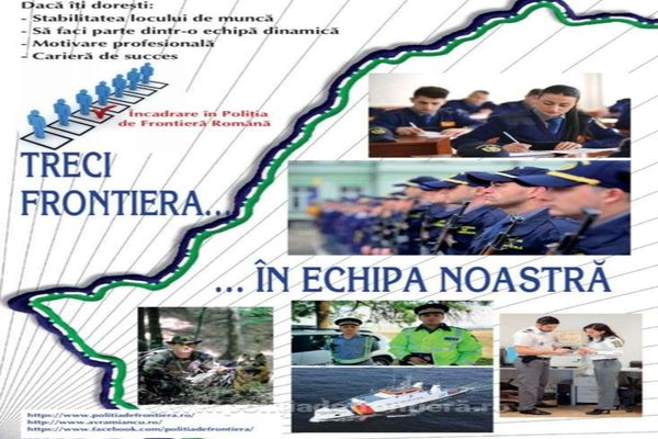 Poliţia de Frontieră organizează concurs pentru ocuparea a 500 de posturi de agenţi şi ofiţeri de poliţie! Câte posturi revin fiecărui inspectorat
