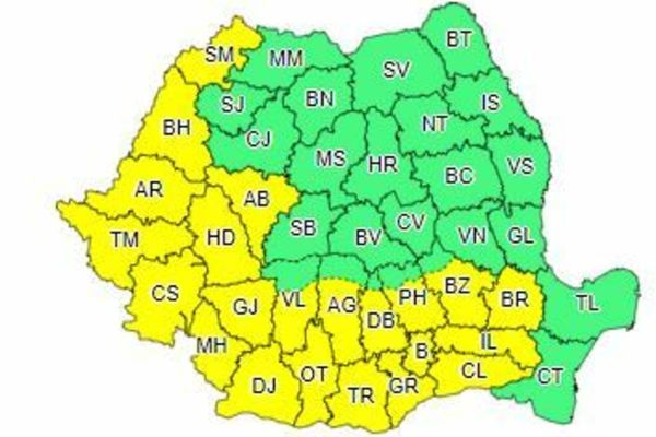 Mai multe judeţe, sub Cod Galben de caniculă