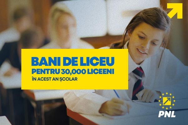 Bani de liceu 2022-2023. Aproape 21.000 de liceeni primesc bani lunar