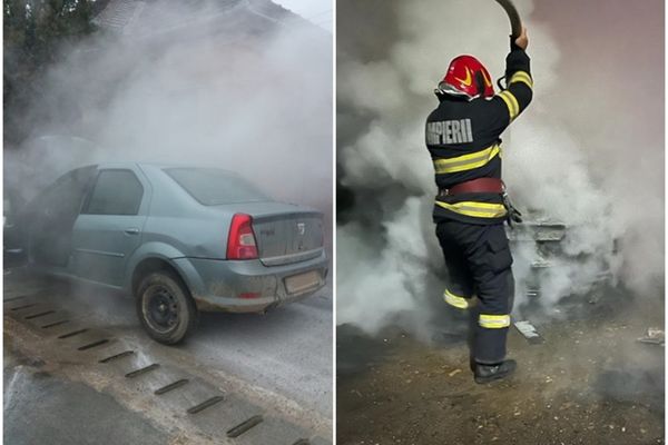 Două autoturisme, afectate de incendii, în Cheț și Tinca