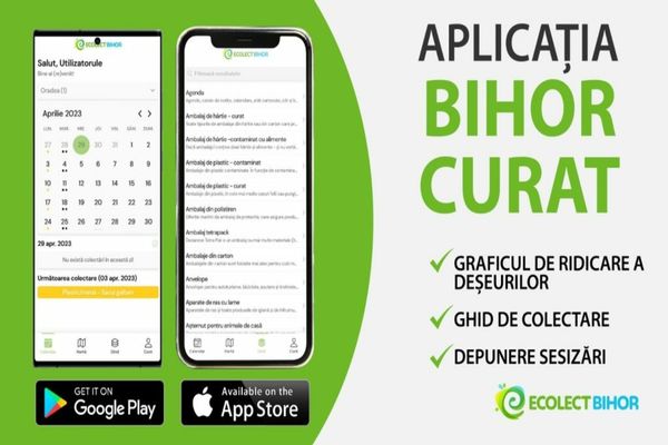 Aplicație mobilă pentru managementul deșeurilor, lansată de Ecolect Bihor