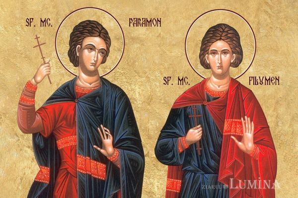 Sărbătoarea zilei de sâmbătă, 29 noiembrie. Sf. Mucenici Paramon şi Filumen: dezlegare la pește