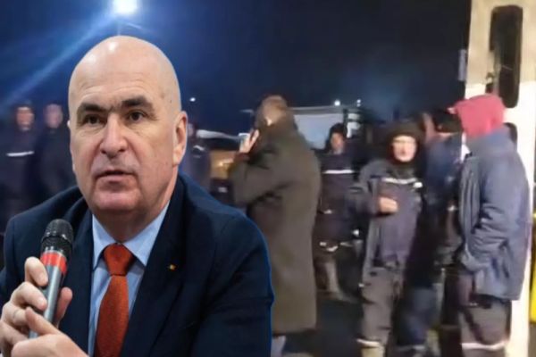 Minerii protestează astăzi în fața Guvernului