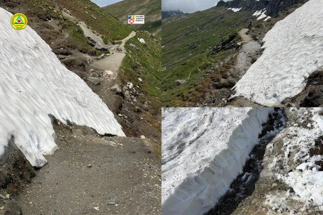 Scene neobișnuite în Bucegi. Doi turiști au încercat să folosească trotinetele pe traseul montan