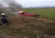 FOTO | Accident rutier urmat de incendiu  în municipiul Beiuș