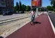 Pistă de biciclete din asfalt roșu pe coridorul Nufărul – Cantemir