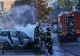 Incendiu la un autoturism pe strada Magnoliei din Oradea (FOTO)
