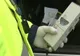 Rupt de beat, a intrat cu mașina într-o autoutilitară parcată