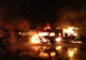 Incendiu de mari proporții în parcul auto al unei societăți comerciale din Oradea