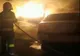 Incendiu violent la un service auto din Oradea (FOTO)