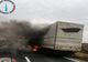 Camion distrus de flăcări în apropiere de Salonta! Şoferul a reuşit să iasă la timp din maşină (FOTO)